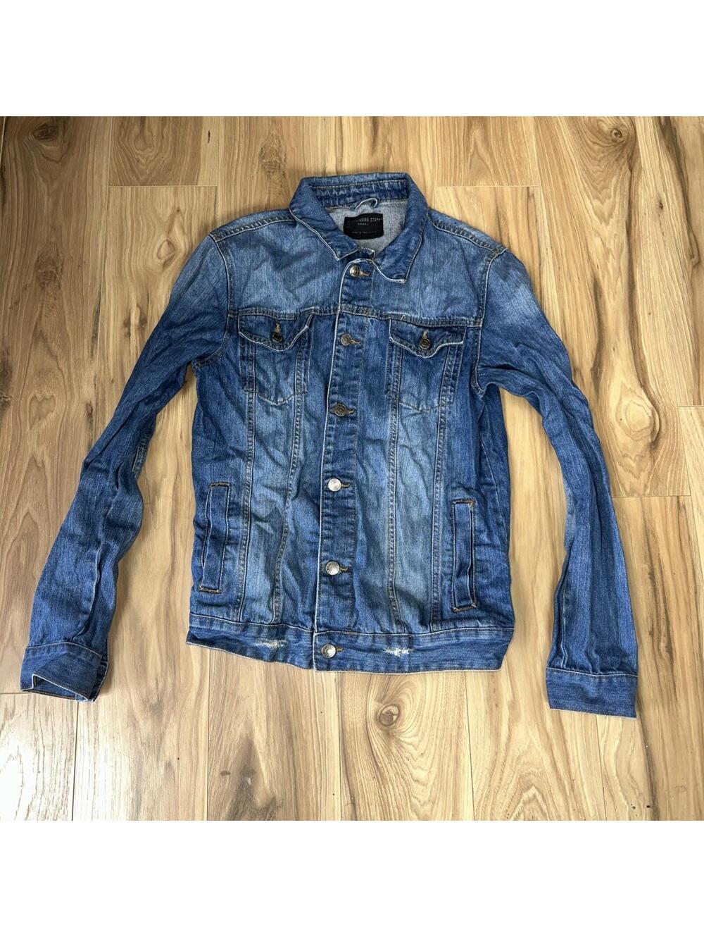Cedarwood State Men Jacket S Dark Blue Long Sleeve Button